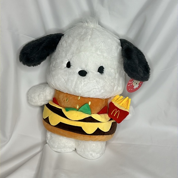 Pochacco in Big Mac Costume & Fries 13" Plush by Sanrio - Picture 5 of 13